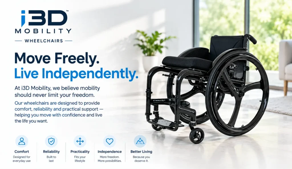 i3D Mobility Wheelchairs: Empowering Freedom, Comfort, and Independence